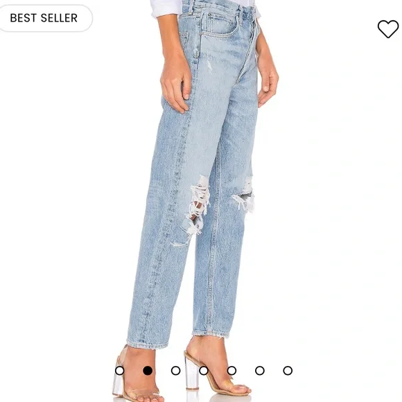 Agolde 90's Mid Rise Loose Fit in Fall Out - Picture 2 of 5